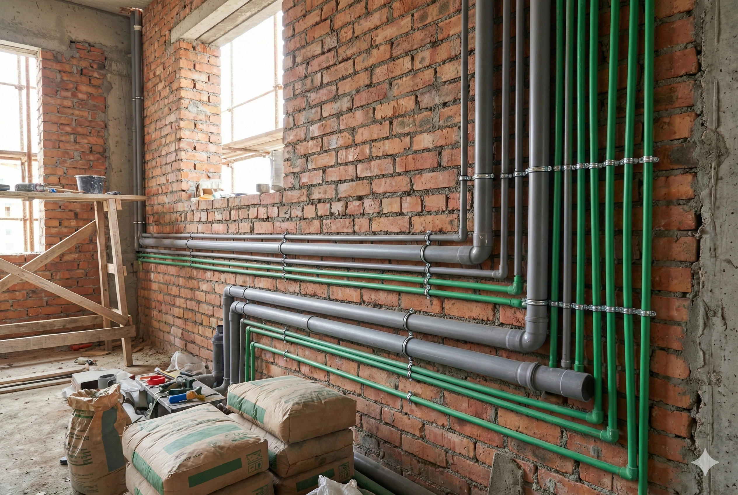 Bodrum inşaat tesisat işleri, pprc boru döşeme, pis su tesisatı Bodrum, otel tesisat yenileme